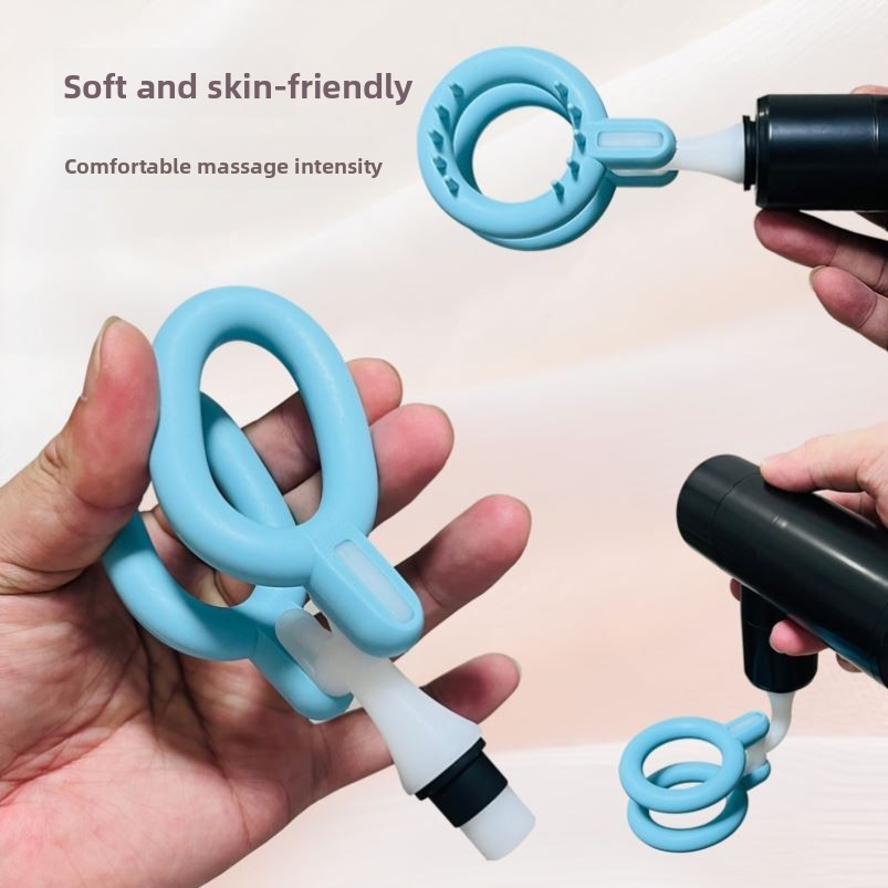 Home Gym Yoga - メンズ用ソフトシリコンL字型交換アダプターヘッドマッサージャー、筋肉弛緩用ホームフィットネス機器アクセサリー