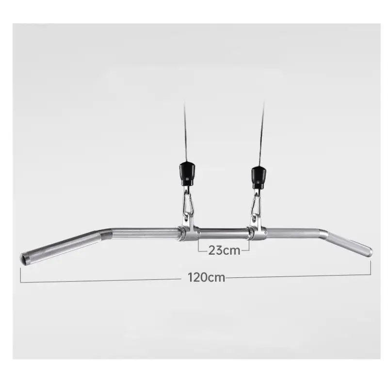 Lat Pulldown Cable - ジム 97/113/120 センチメートルフィットネスラットプルダウンハンドルノンスリップストレートグリップ抵抗バンドバーケーブルマシンアタッチメントローイング T バー