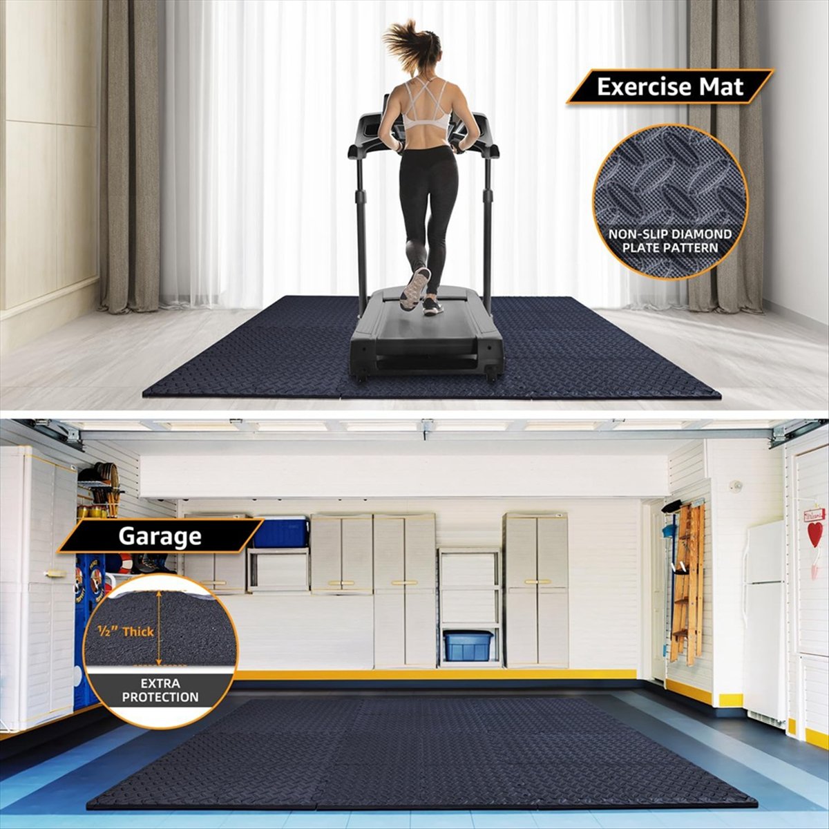 新入荷 12枚組 フロアエクササイズマット ホームジム用また - Home Gym Yoga のレビューと価格