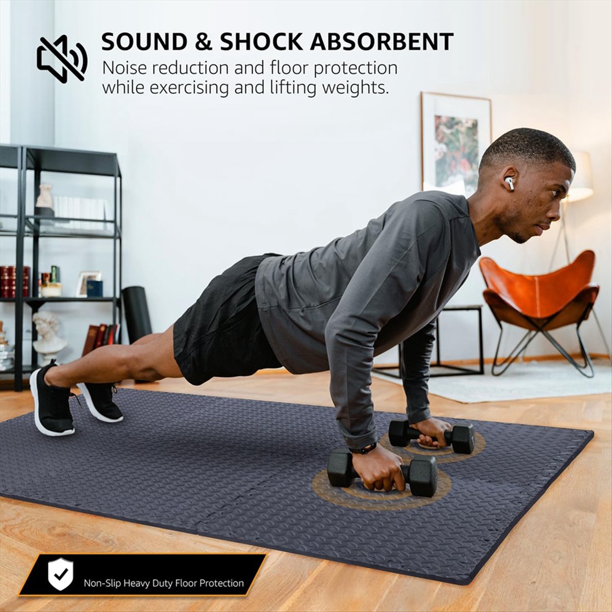 新入荷 12枚組 フロアエクササイズマット ホームジム用また - Home Gym Yoga のレビューと価格