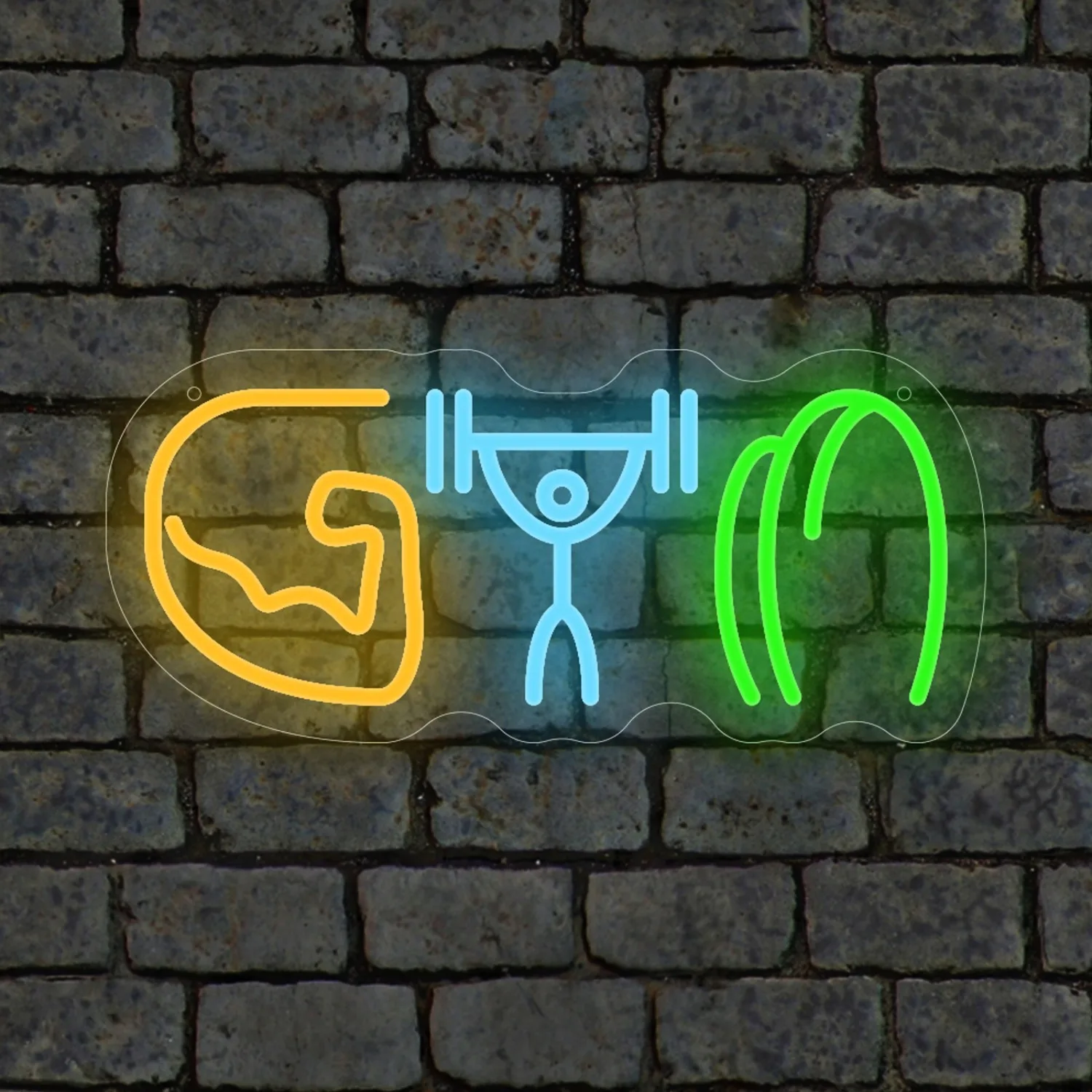 ジム用ネオンサイン、ウェイトリフティング、筋肉、腕、LEDウ - Home Gym Neon Sign のレビューと価格