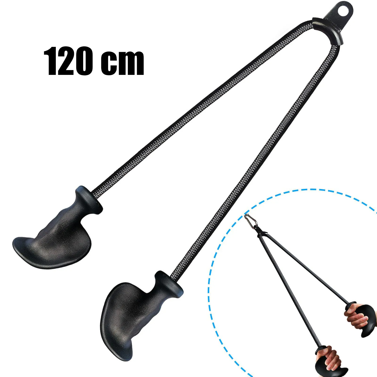 人間工学に基づいた三頭筋ロープ、グリップしやすい、滑り止め、 - Lat Pulldown Cable のレビューと価格