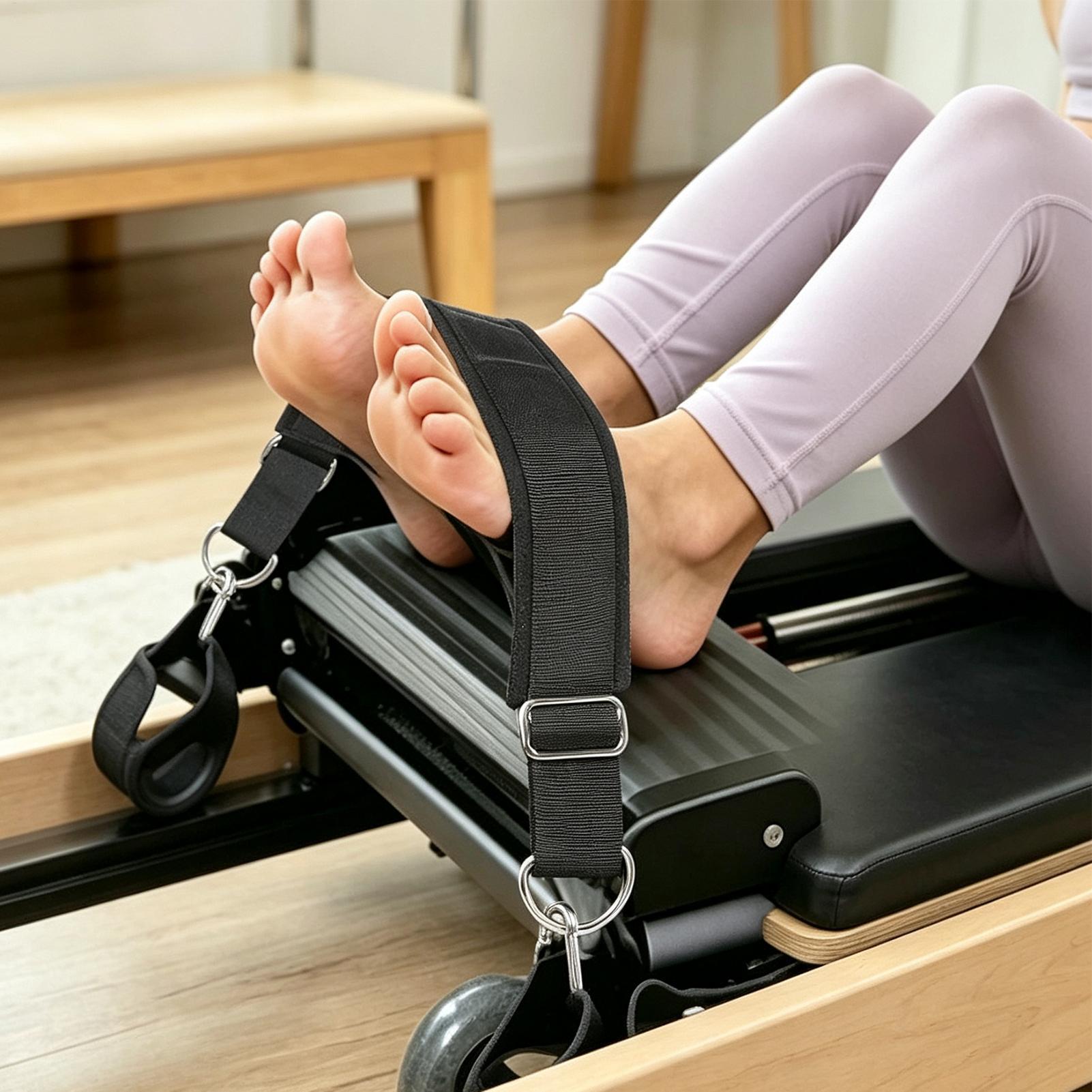 ピラティスフットストラップ厚みのある調節可能な滑り止め高耐久 - Home Gym Yoga のレビューと価格