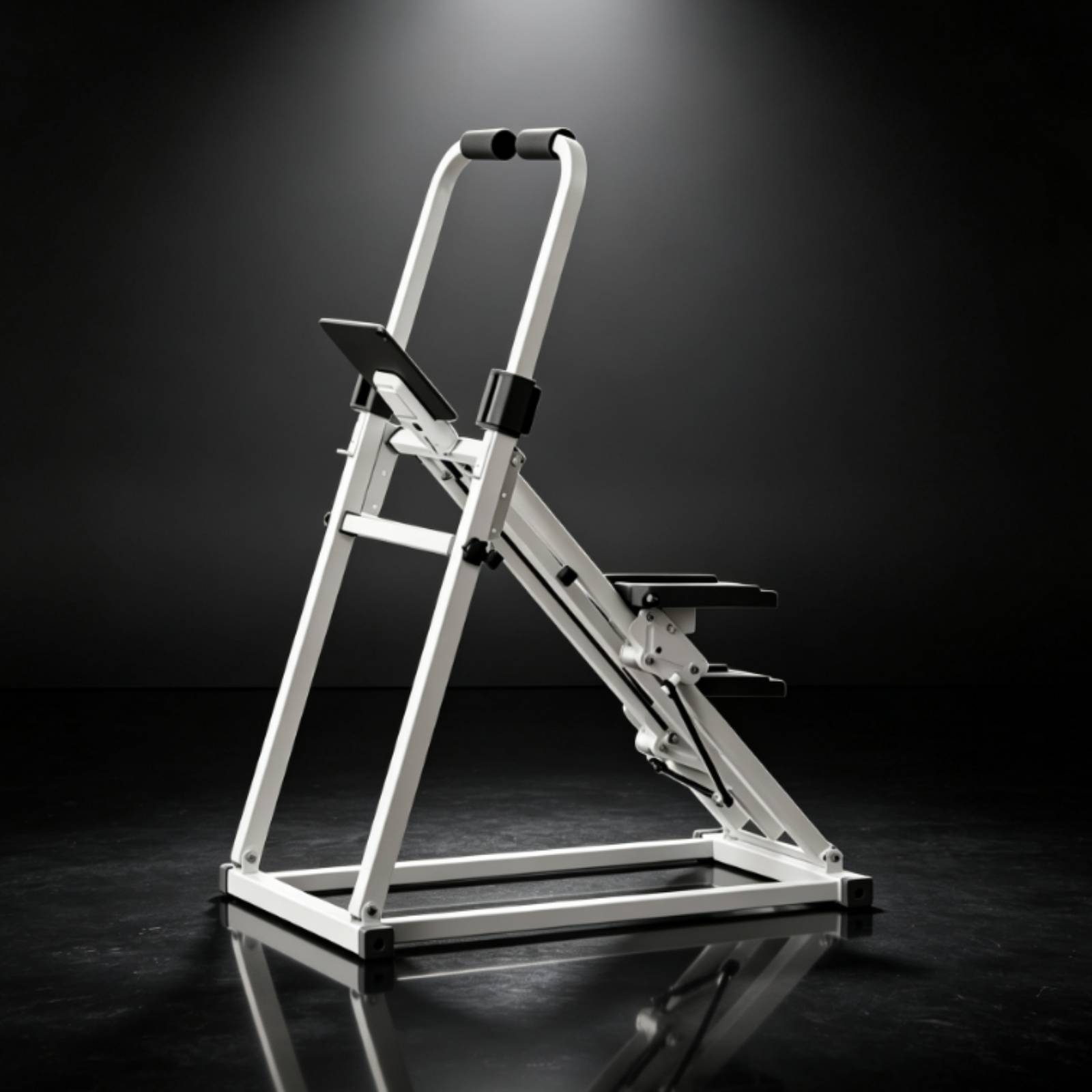 コンソール付きの省スペース型ステップマシン。ハンドルバー付き - Home Gym Portable のレビューと価格